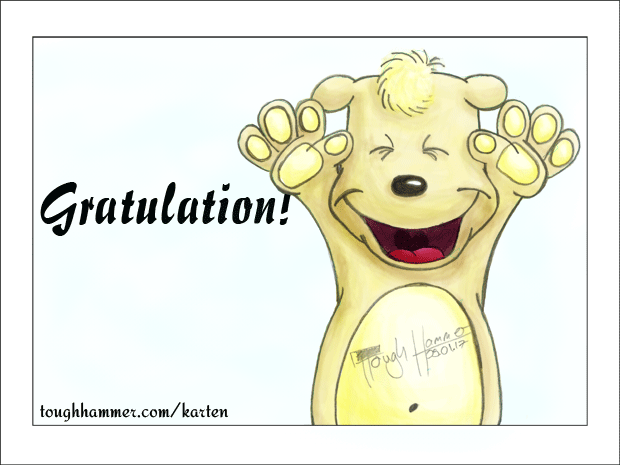 Gratulation!