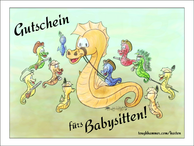 Gutschein für Babysitten